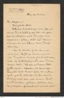 Nachlass Franz Steindachner, Brief von Vojtech Fric an Franz Steindachner (12.01.1902), Inv.Nr. 142.01, Seite 1